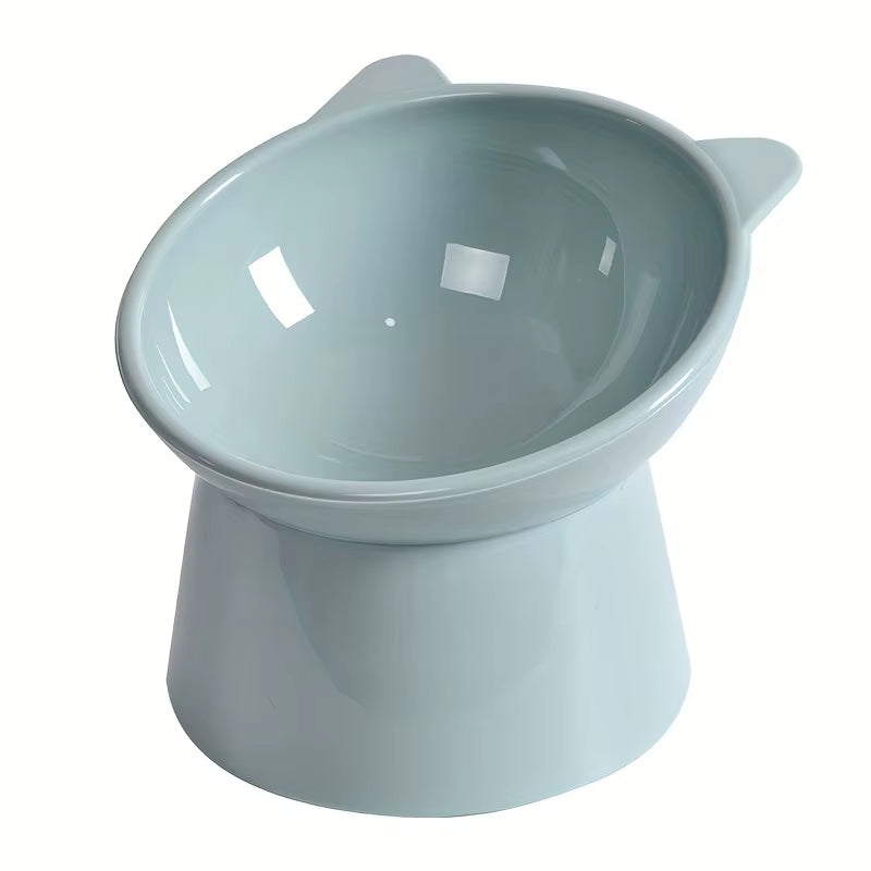 Bols De Nourriture Pour Chat Surélevés, Anti-Vomissement, Bol De Nourriture Pour Animaux De Compagnie Pour Chats À Face Plate, Petits Chiens, Protège La Colonne Vertébrale Des Animaux De Compagnie, Lavable Au Lave-Vaisselle, 1 Pièces